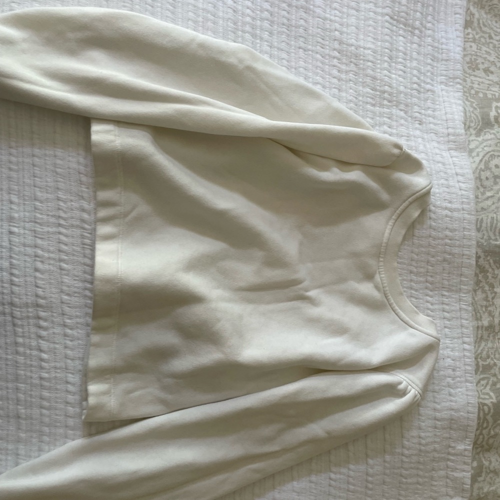BASH ivory low back sweatshirt